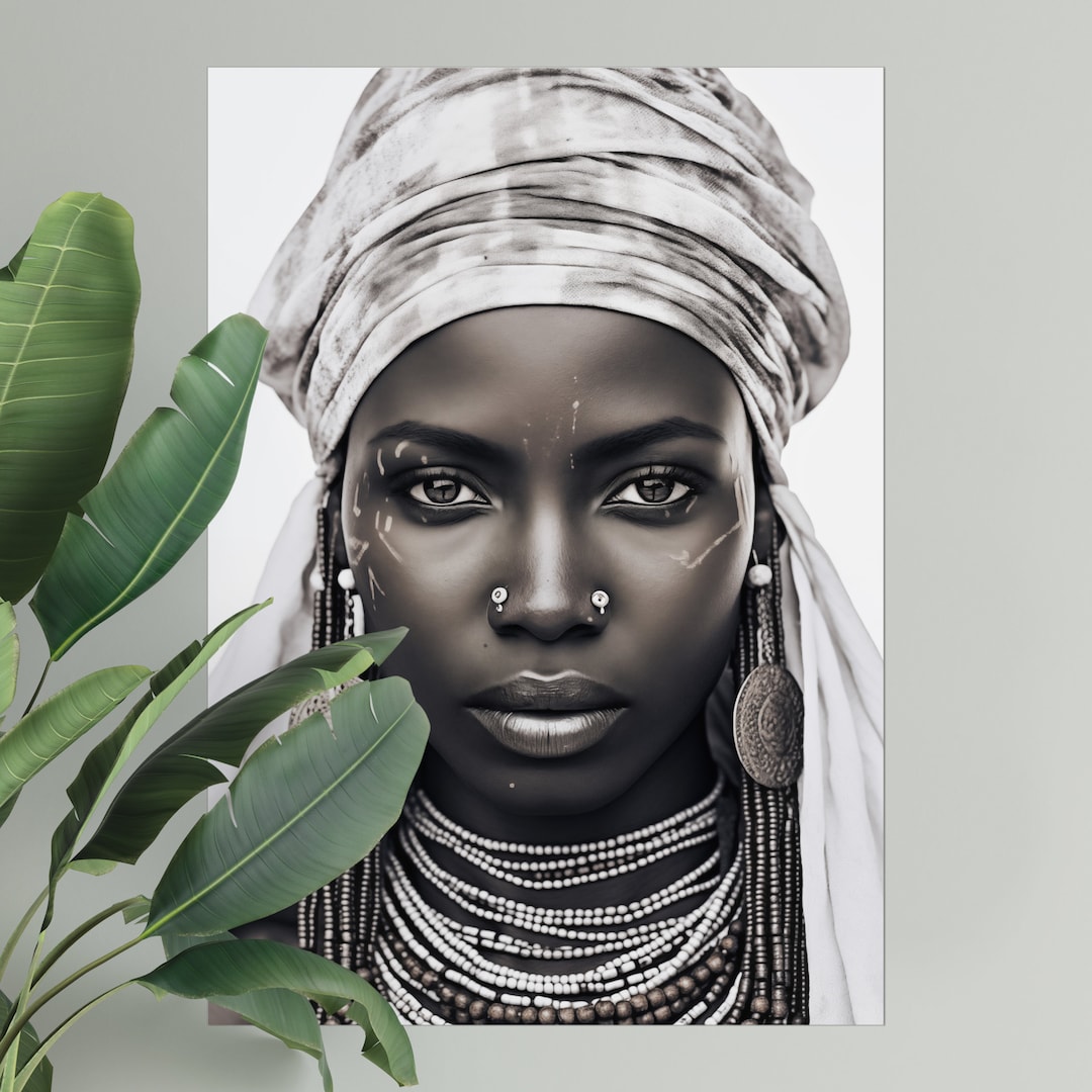 African Woman Art Print DIGITAL DOWNLOAD Afrocentric Wall Art African