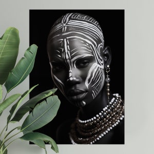 African woman printable art | DIGITAL DOWNLOAD | Africa art | photography artwork | African portrait | Black arts | African woman wall art