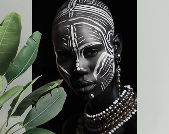 African woman printable art | DIGITAL DOWNLOAD | Africa art | photography artwork | African portrait | Black arts | African woman wall art