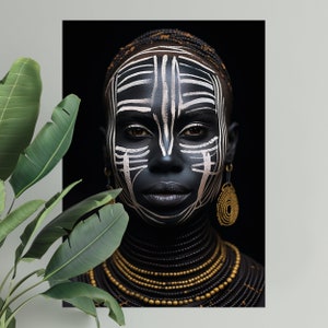 African woman printable art | DIGITAL DOWNLOAD | Africa art | photography artwork | African portrait | Black arts | African woman wall art