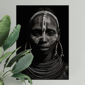 African woman printable art | DIGITAL DOWNLOAD | Africa art | photography artwork | African portrait | Black arts | African woman wall art