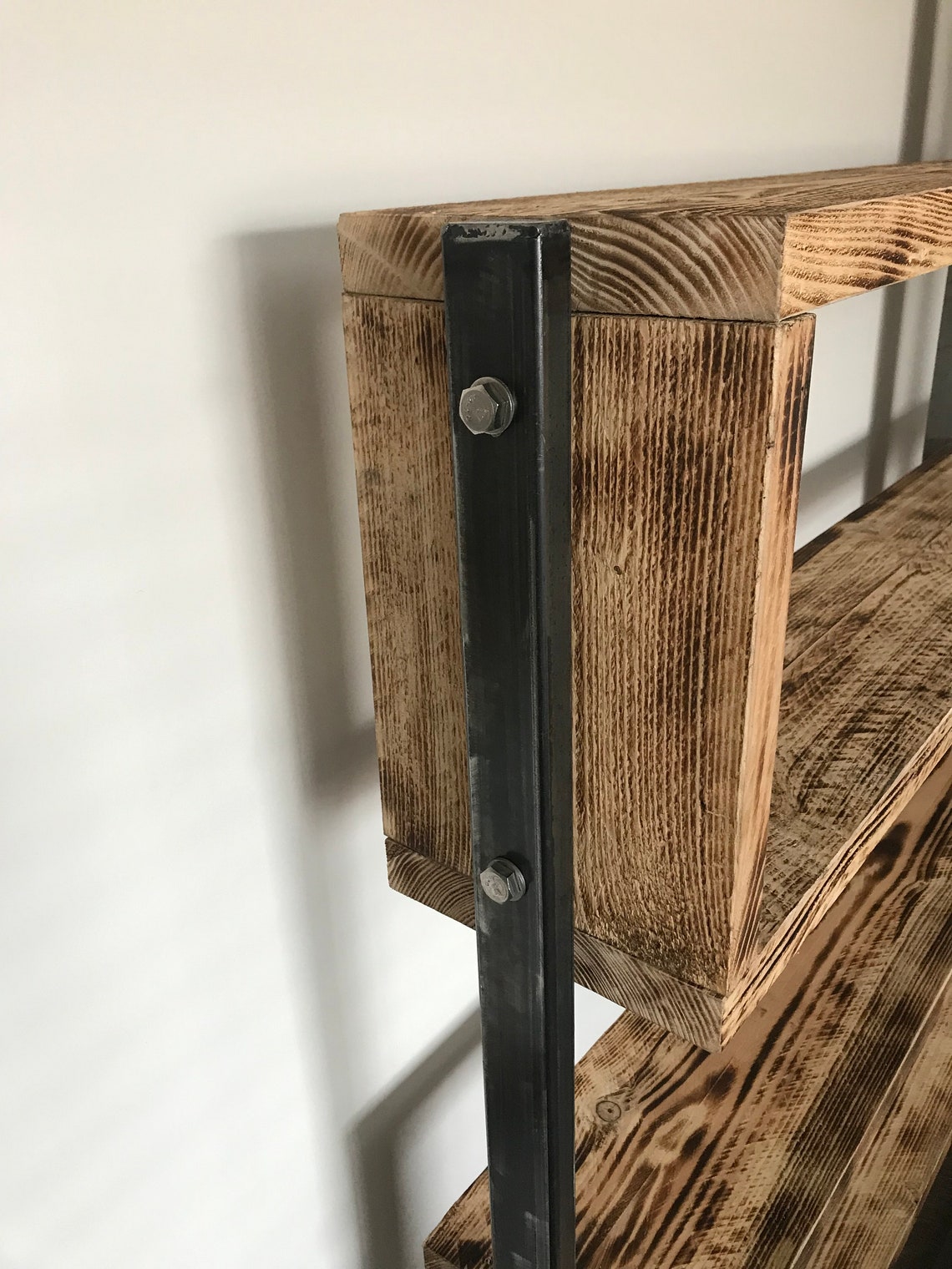 Rustic Industrial Shelving Unit Etsy