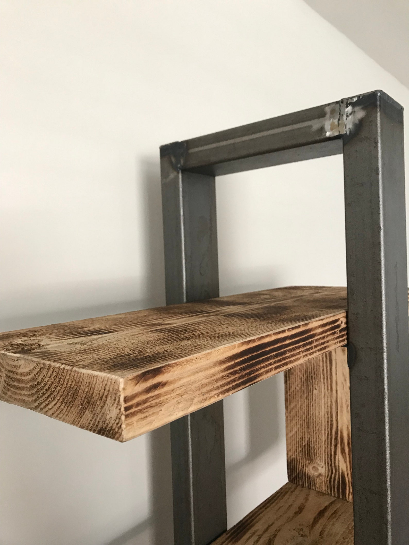 Rustic Industrial Shelving Unit Etsy