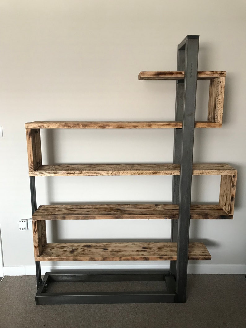 Rustic Industrial Shelving Unit - Etsy
