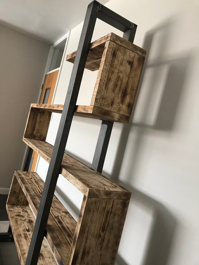 Rustic Industrial Shelving Unit - Etsy
