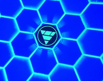 Baybladr Shock! Blue Arena: 20 Inch Tournament Play, Glows Under Blacklight