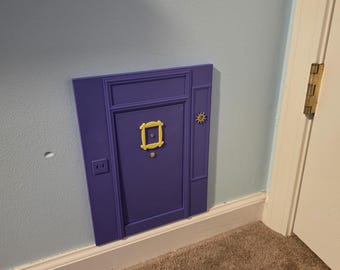 Cat friends never need to knock, pass through door.  Designed for, hrmm, larger cat friends.pass through for 2x4 or 3x6 studed walls