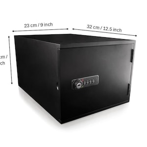 SUREBOX Lock Box - Bamboo - 12 Litre Lockable Box - 4 Digit Combination Lock image 10