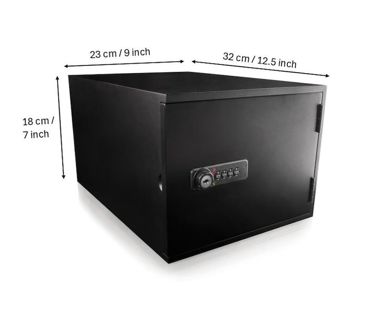 SUREBOX Lock Box - Bamboo - 12 Litre Lockable Box - 4 Digit Combination Lock image 10