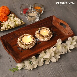Crasto India Handcrafted Festive Diya #13 for Diwali, New Year, Weddings, House Warming, Eid, Ganesh Chaturthi, Home Decor