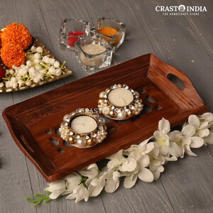 Crasto India Handcrafted Festive Diya #16 for Diwali, New Year, Weddings, House Warming, Eid, Ganesh Chaturthi, Home Decor.
