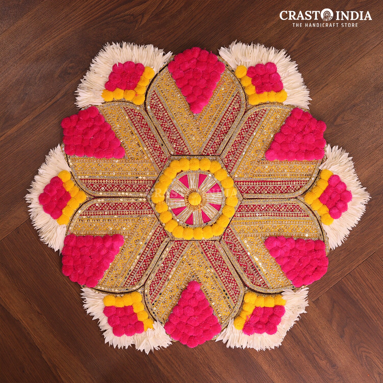Crasto India Handcrafted Festive Rangoli 61 for Diwali, Weddings, Home ...