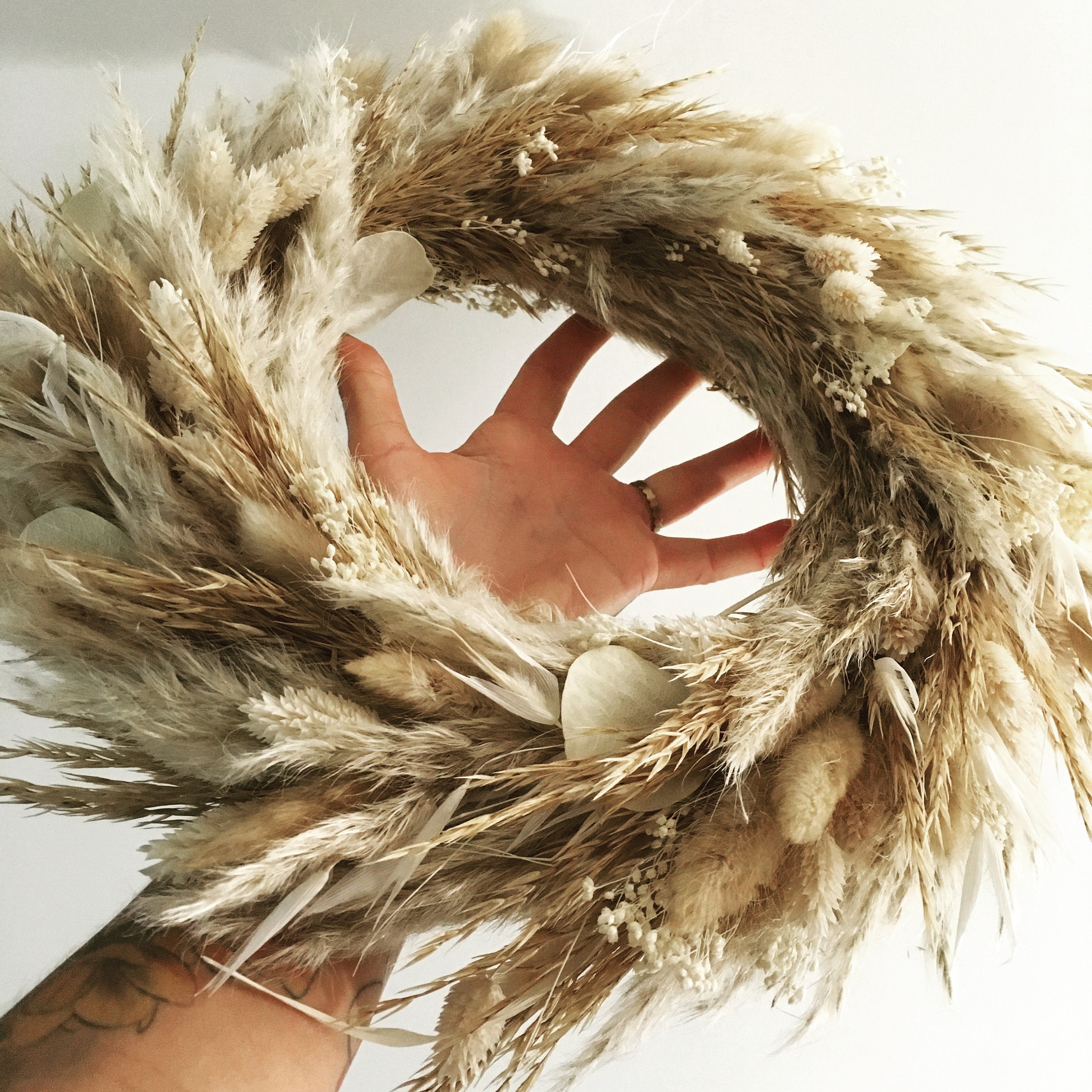 Couronne de Fleurs Sèches Grass