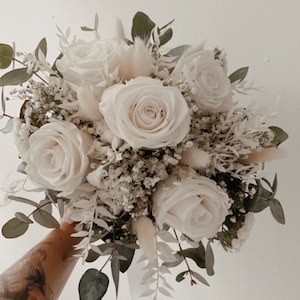 Dried flower bouquet *forever* with roses