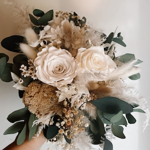 Bouquet di fiori secchi, bouquet da sposa, bouquet di fiori secchi, bouquet da sposa *creamgirl*