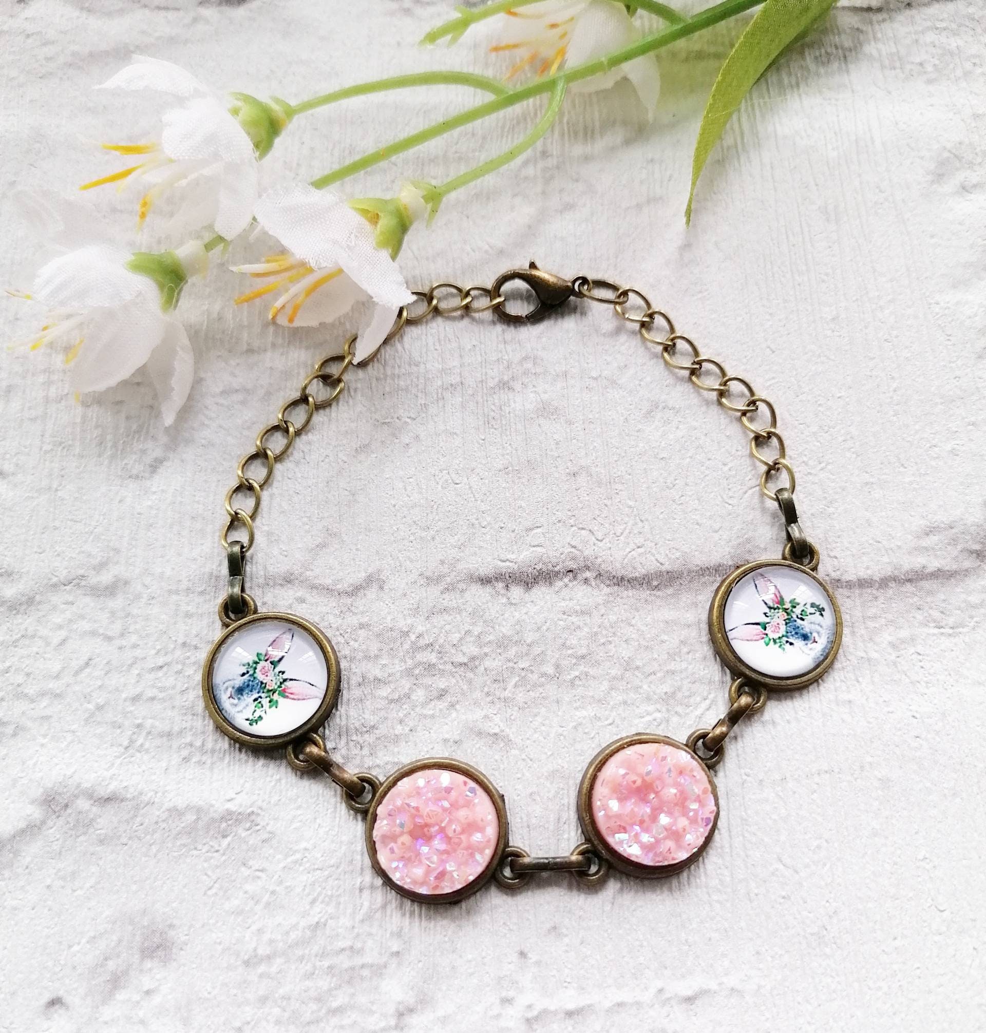 Rabbit bracelet rabbit jewellery uk gifts for rabbit lovers Etsy