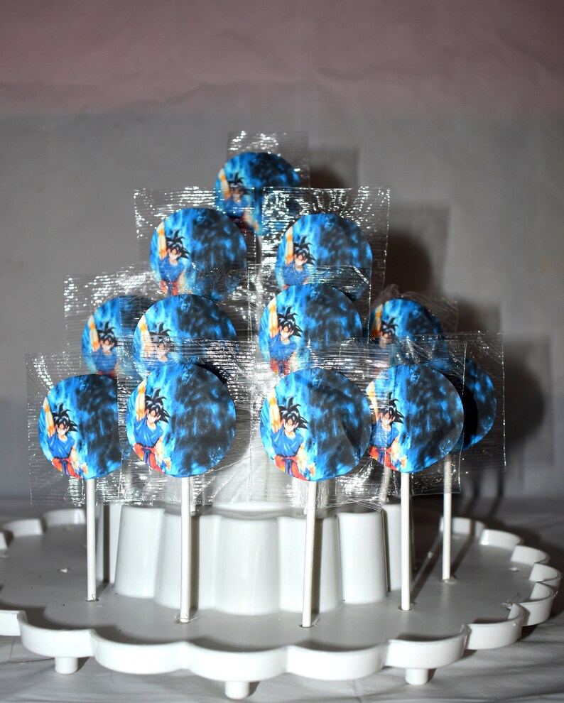 Dragonball Z Goku Birthday Party Suckers Lollipops Set Of 12 Etsy