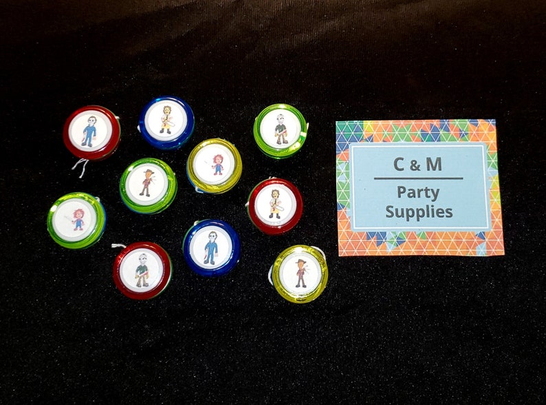 Horror Movie Birthday Party Favor Mini Yo Yo Set Of 10 Michael Etsy