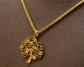 14k solid Gold Tree of life necklace  ,14k solid gold tree of life necklace 19.5 inches ,1.5 mm , gift