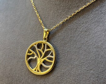 14k solid Gold Tree of life 20 inches