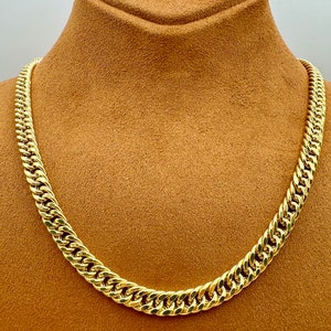 14k GOLD Curb Chain, 6 MM, Real Gold Curb Chain, 14k Gold Chain, For Him, for Her, Birthday Gift, Anniversary Gift, For Mum.