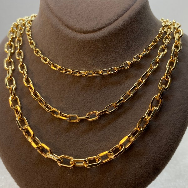 Gold Cable Chain Etsy