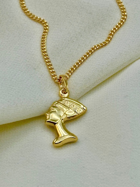 Ciondolo Nefertiti in argento 925, Ciondolo egiziano, Collana Ciondolo Nefertiti in argento 925, Ciondolo egiziano, Collana