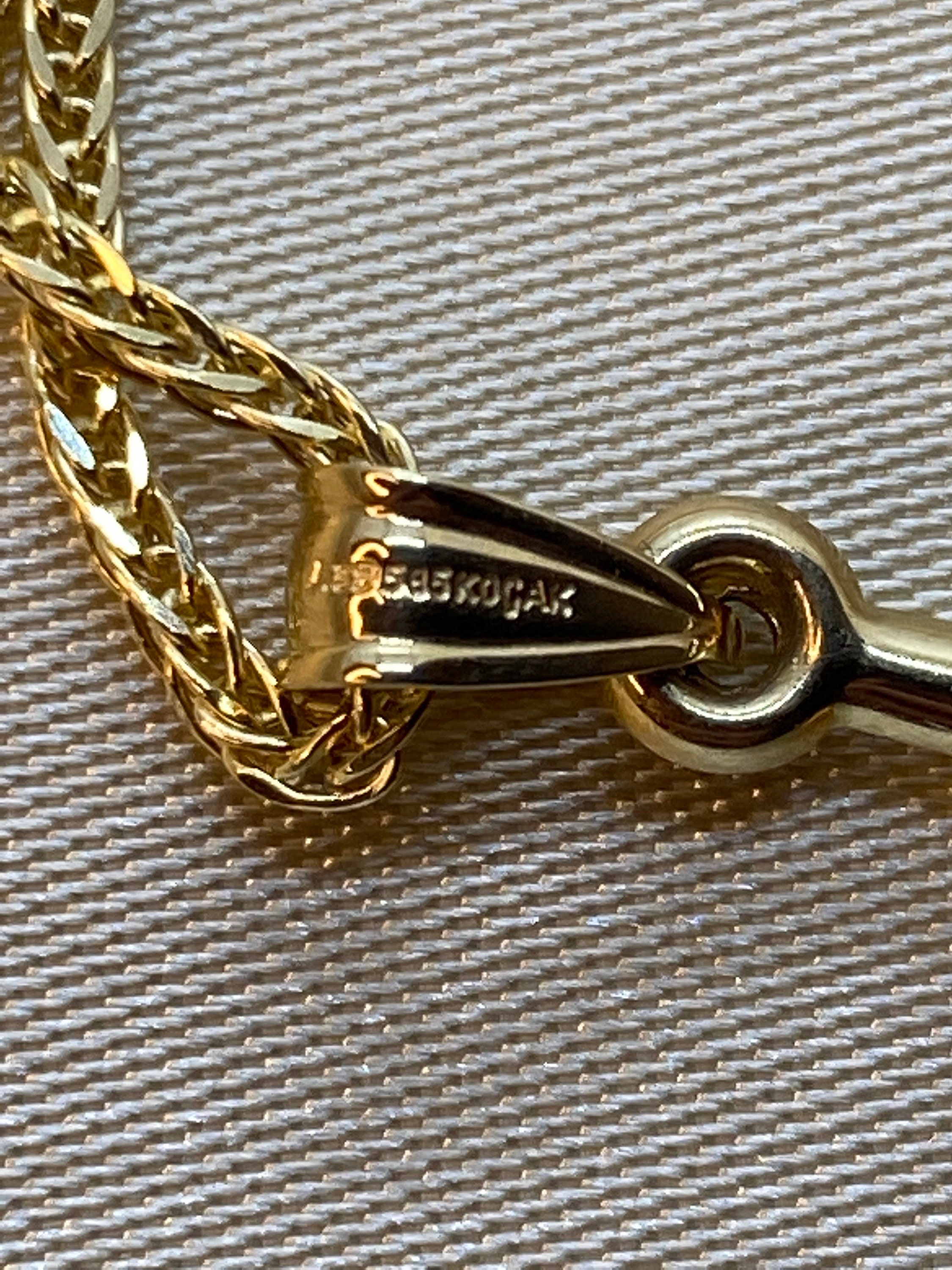14k Gold Anchor Necklace/ Gold Anchor Necklace/ Anchor - Etsy