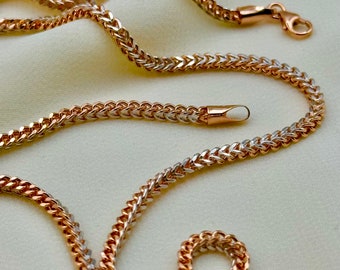 Collana Catana A Specchio In Oro Rosa 0,6 Mm – Vero Oro 18k – Sottile E Delicata