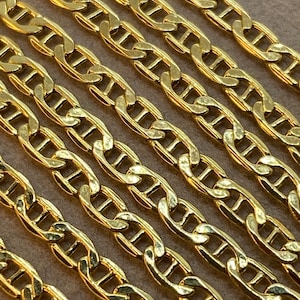 18k Gold Ankerkette, 2,5 mm Mariner Link