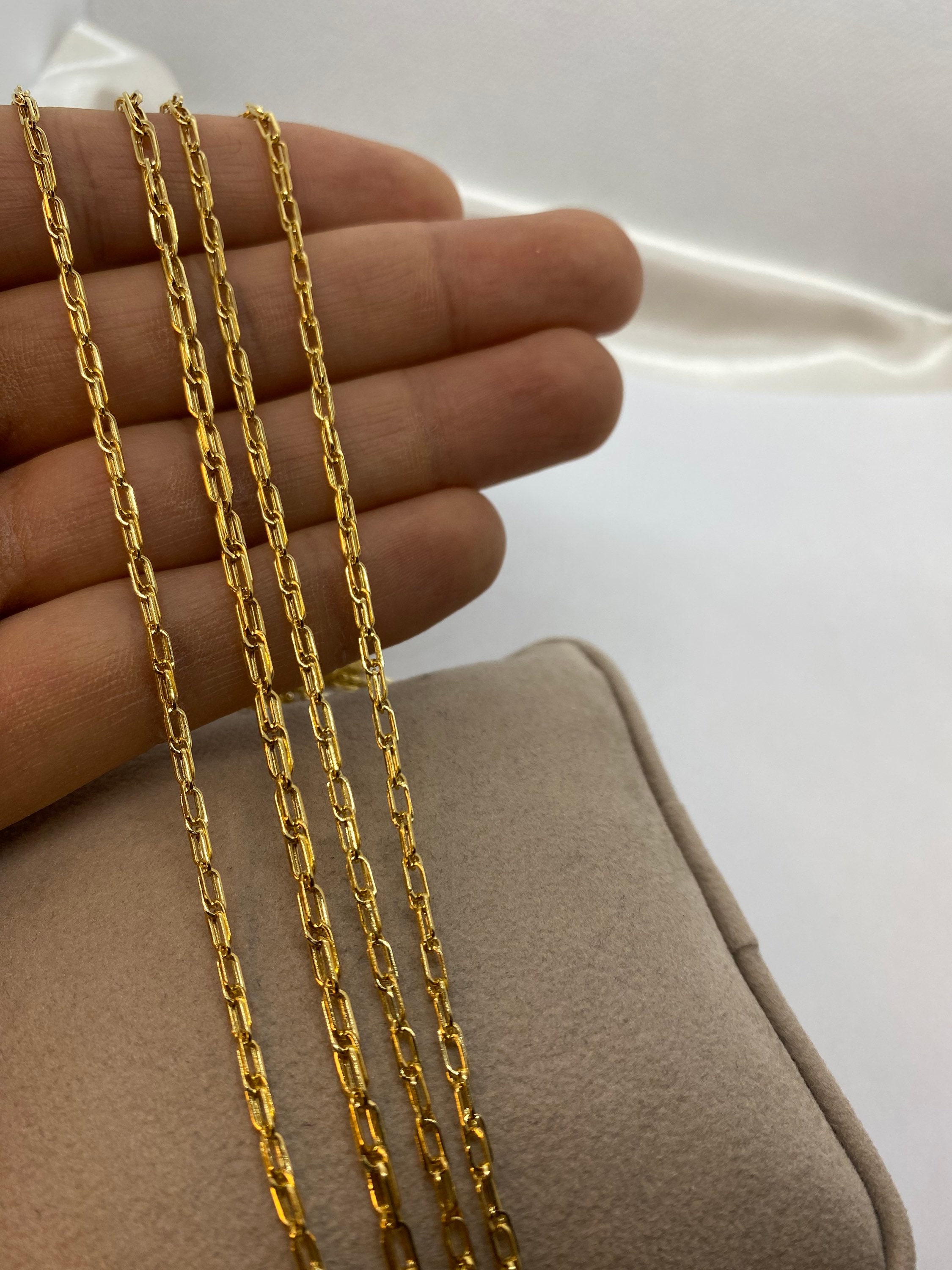 14k Solid Gold Rope Chain Bracelet 2.5mm, Florence Collection