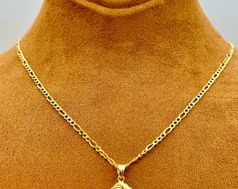 18k Gold Love Knot Necklace, 19.5