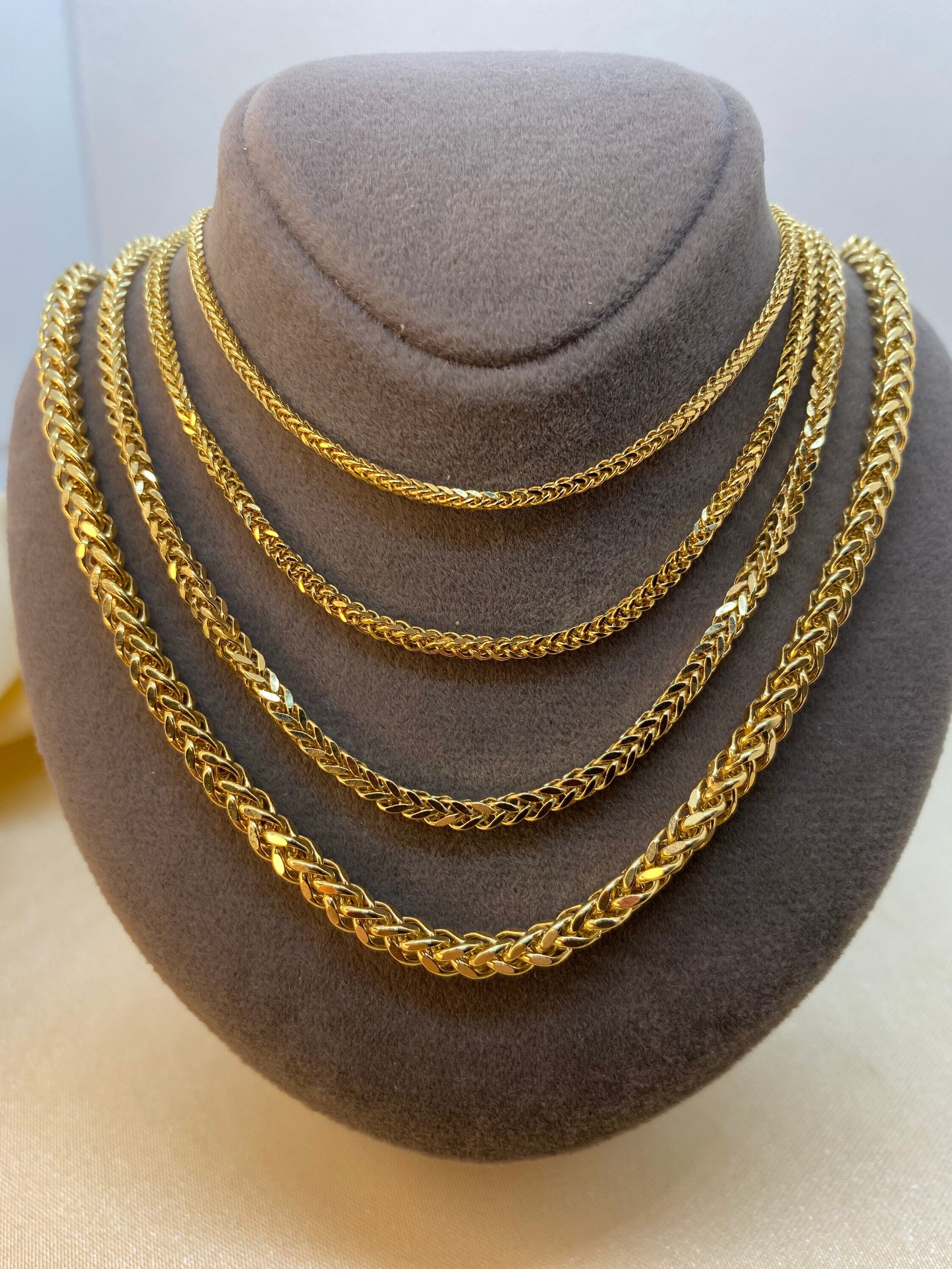 18kgold Franco Chain Franco Foxtail 