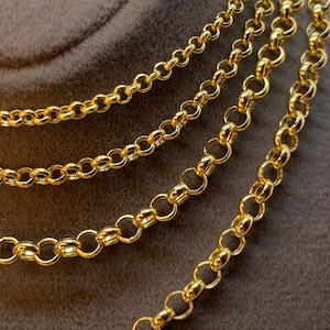 14k Real Gold Rolo chain ,14k Gold Rolo chain, Gold rolo chain, Rolo chain necklace ,For Him ,For Her ,Everyday Chain , Birthday Gift .