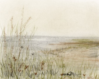 Vintage Art, Set of 3 Vintage Art, Soft Landscape Art | Vintage Series No. 1