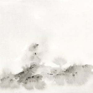 Black and White Art, Black and White Watercolor, Wall Art Series, Neutral Art | Still Series No. 7