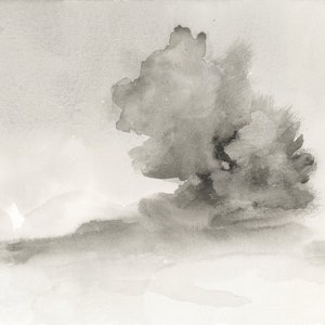 Black and White Art, Black and White Watercolor, Wall Art Series, Neutral Art | Still Series No. 4