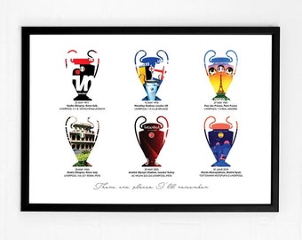 Liverpool Framed Print - Liverpool FC Poster - Liverpool Wall Art - Liverpool Champions Print - Liverpool Christmas Gift - LFC Shop