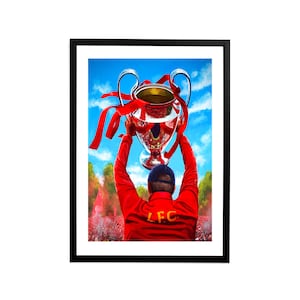 Jurgen Klopp Poster - Liverpool Art Print - Champions League Trophy - Liverpool FC Art - Wall Art - Liverpool Gift - LFC Birthday Gift