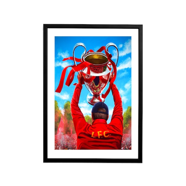 Liverpool Fc Poster Champions League Etsy