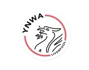 Liverbird Sticker - Liverpool Crest Sticker X Ajax Crest - Liverpool Stickers - Liverpool FC Sticker - Liverpool Decals - Liverpool Shop