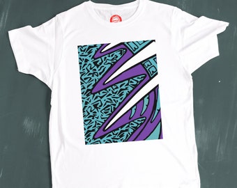 Retro 90's Goalkeeper Jersey Print - Viola