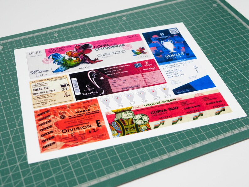 Liverpool Print - European Cup Tickets Poster - Liverpool FC art Print - Liverpool Wall Art - Present For Liverpool Fan - Christmas Gift No