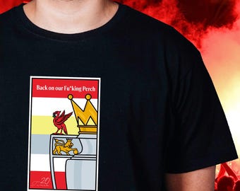 Liverpool Champions T-Shirt - Back on our Perch T-Shirt - Liverpool FC 20 Times Premier League Winners Tee