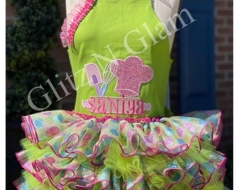 Glam Apron, Kids Apron, Kids Cooking Apron, Apron, Party Apron, Character Apron, little Girls Apron, Little Girls Gift, Color Aprons,