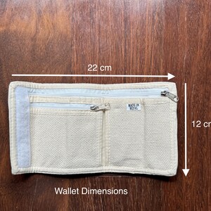 Cartera bifold de cáñamo, cartera linda, cartera única hecha a mano en nepal