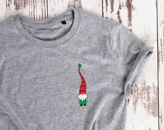 Organic cotton, Christmas elf T-shirt, Gift Shirt, Elf t-shirt, Christmas t-shirt, holiday shirt, Christmas t-shirt gift