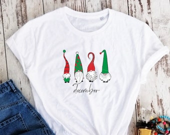 Organic cotton, Christmas elfs T-shirt, Gift Shirt, Elf t-shirt, Christmas t-shirt, December shirt, Christmas t-shirt gift