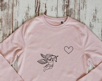 Bio-Baumwolle Amur, Amor Sweatshirt, Feminismus Shirt, Amur Sweatshirt, Geschenk für Mädchen, Geschenk für die beste Freundin
