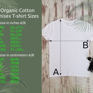 Organic cotton, Flowers T-shirt, Gift Shirt, unisex t-shirt, Organic t-shirt, vegan gift shirt, eco-friendly shirt, nature motives shirt image 2